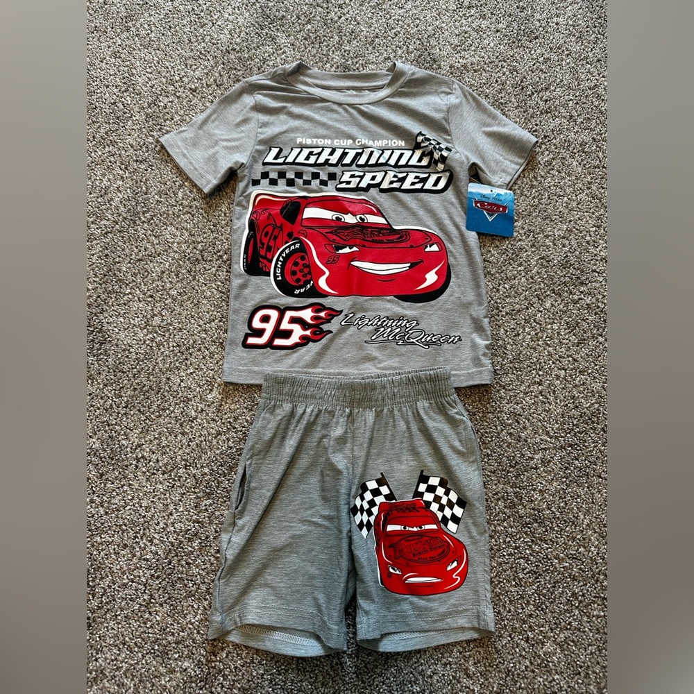 Disney Lightning McQueen Matching Set - Gray & Red